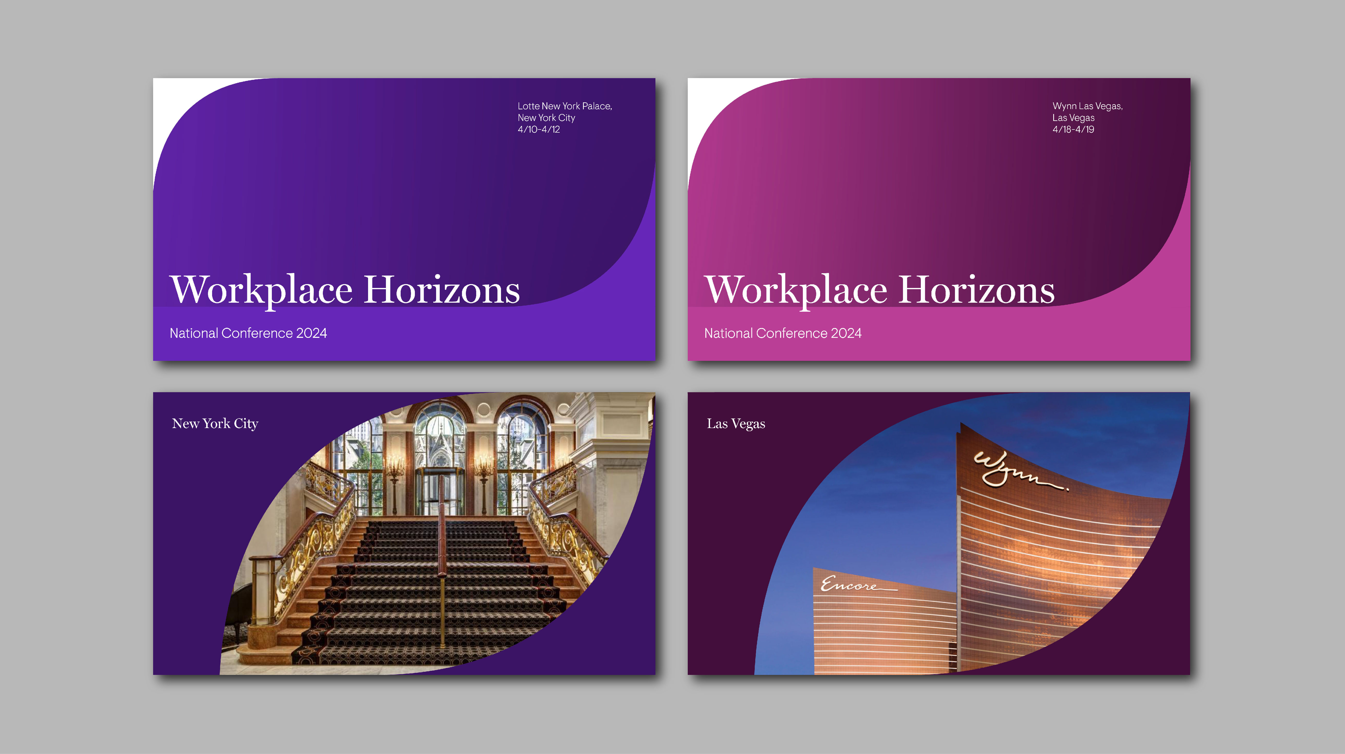 A photo of Jackson Lewis Workplace Horizons PowerPoint covers